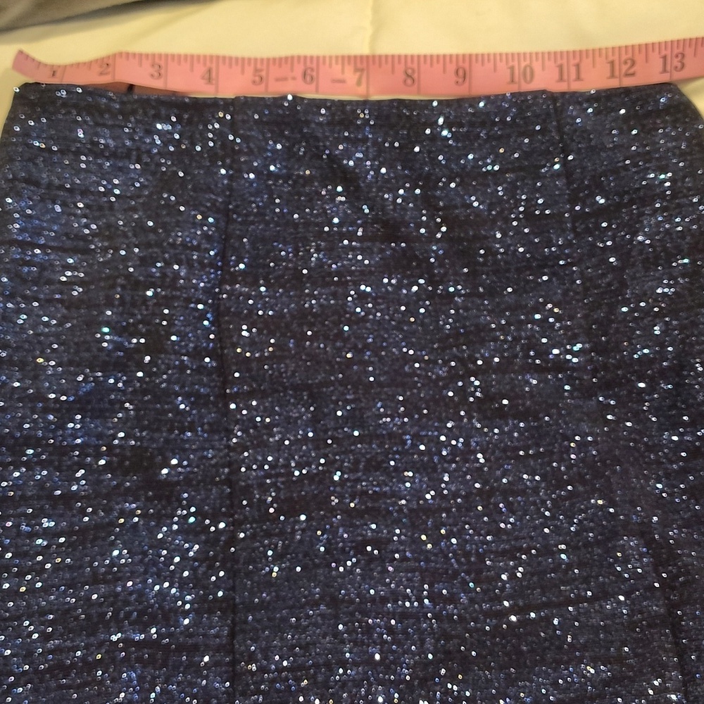 Jovani Navy Sparkle Strapless Formal Fluted Gown 4 - Picture 14 of 15